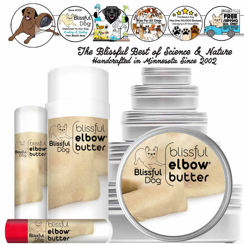 Blissful Elbow® Butter Conditions Your Dog's Elbow Calluses by The Blissful Dog