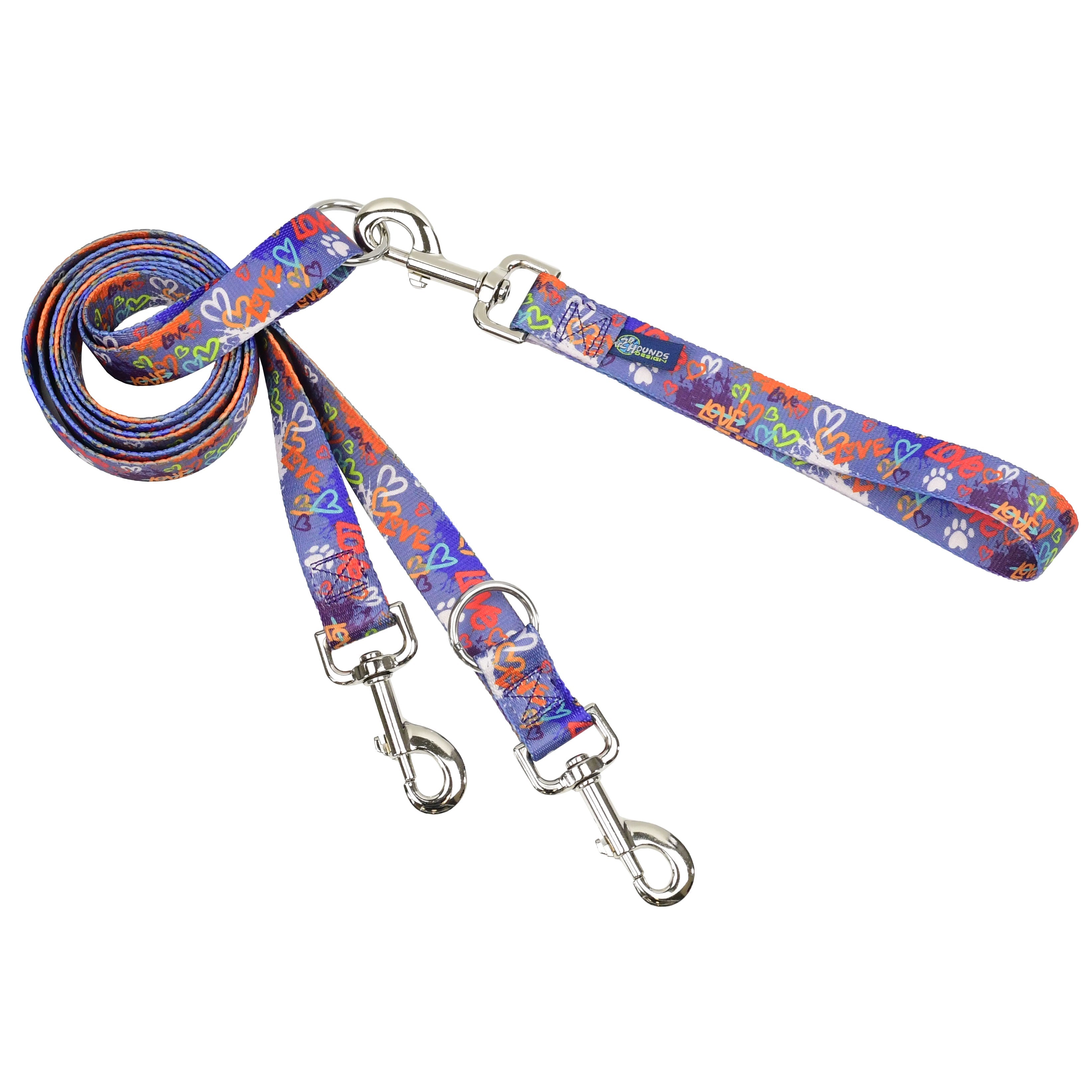 Love Graffiti Blue Freedom No-Pull Dog Harness – Earthstyle by 2 Hounds Design