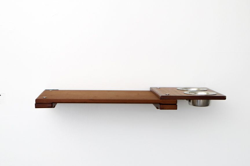Wall Mounted Cat Feeding Shelf by Catastrophic Creations