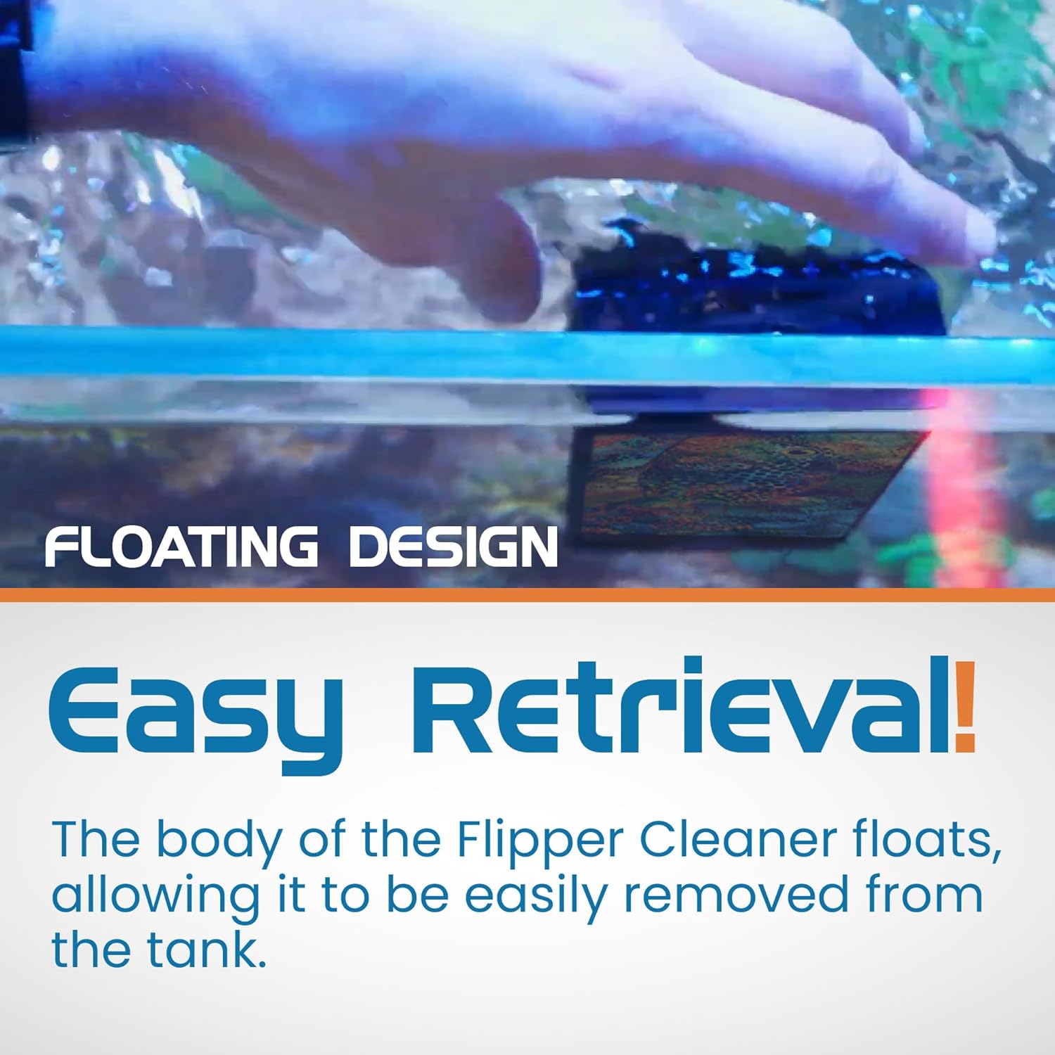 Flipper Edge Limited Edition Puffer 2 in 1 Floating Magnetic Aquarium Algae Cleaner (MAX) by Flipper Aquarium Products