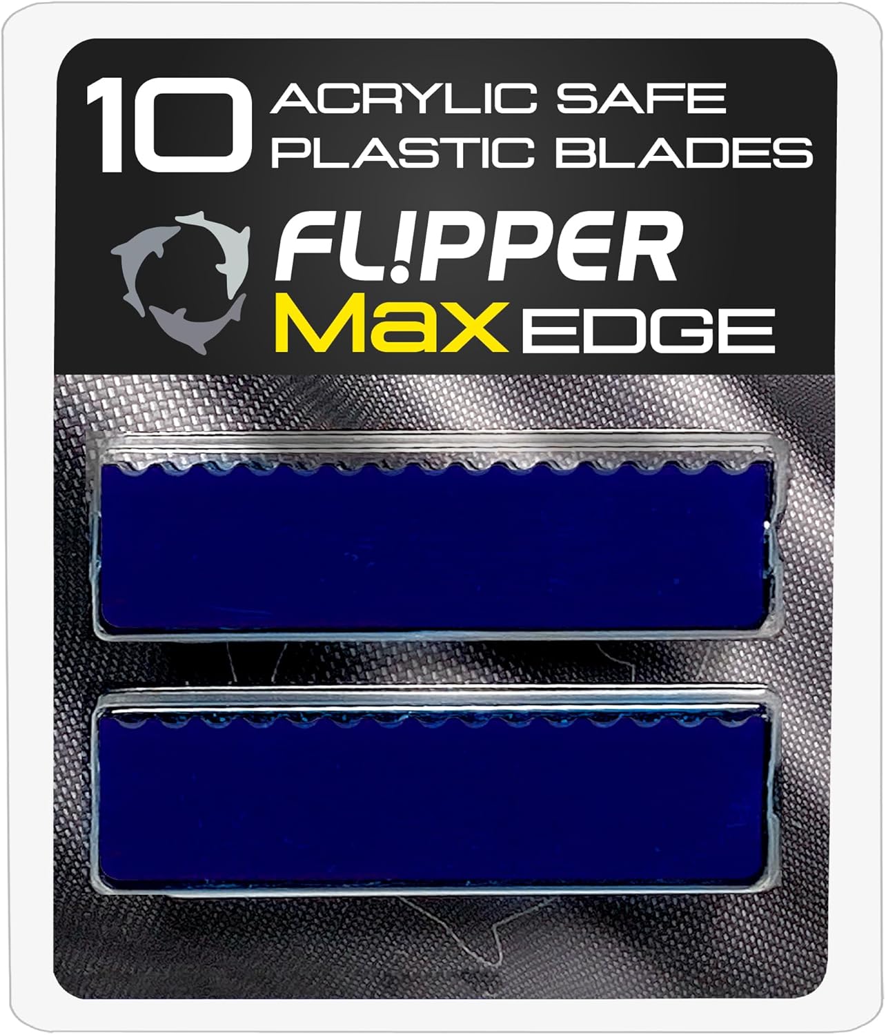 Flipper Edge Standard Acrylic Safe Plastic Blades 10 Pack by Flipper Aquarium Products