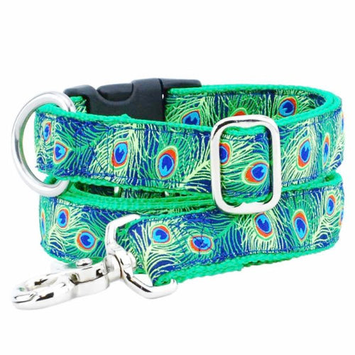 1″ Paradise Found Navy Essential Dog Collar by 2 Hounds Design