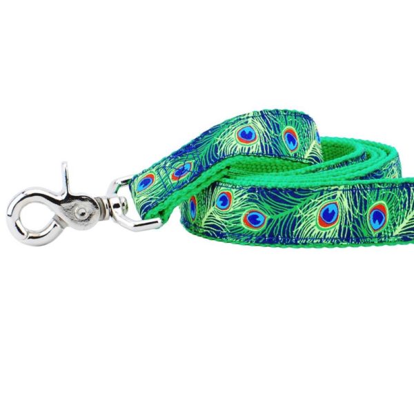 1″ Paradise Found Navy Ribbon Dog Leash by 2 Hounds Design