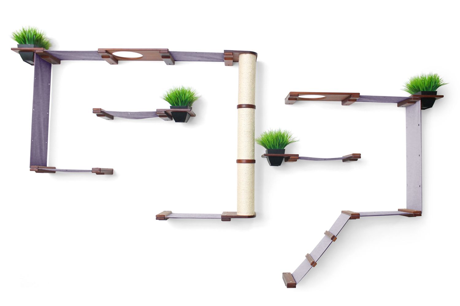 The Gardens - Modern Cat Tree with Plants