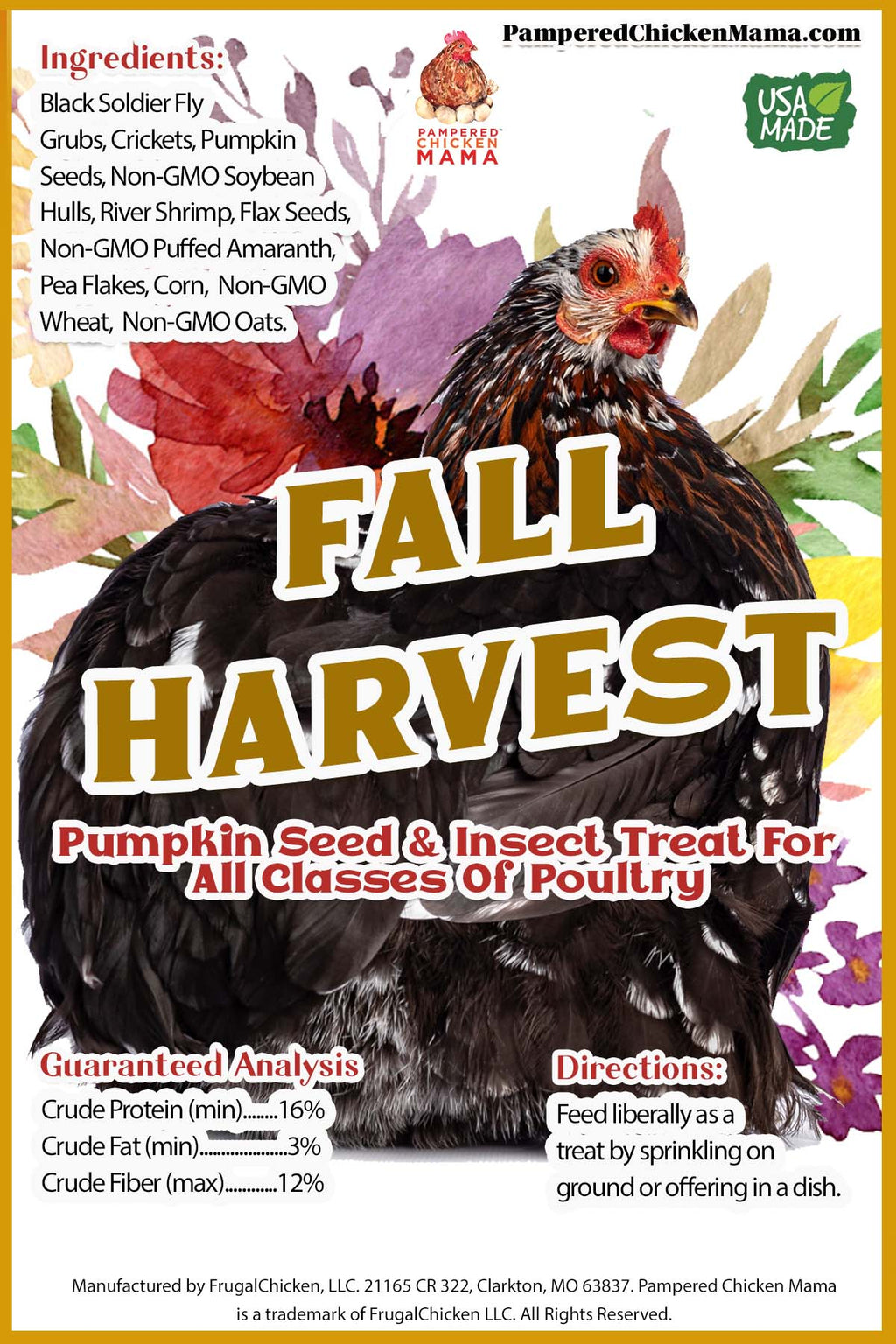 Boo Box: 6 Seasonal Fall & Halloween Themed Treats For Chickens, Ducks, Turkeys, Quail, And Other Poultry by Dahlia Pets