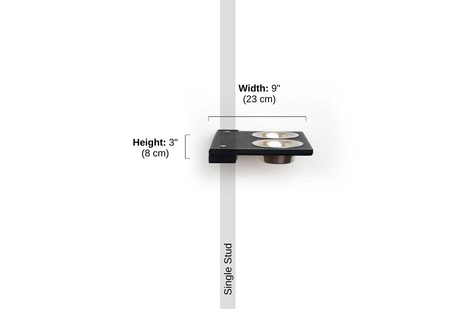 Wall Mounted Cat Feeding Shelf by Catastrophic Creations
