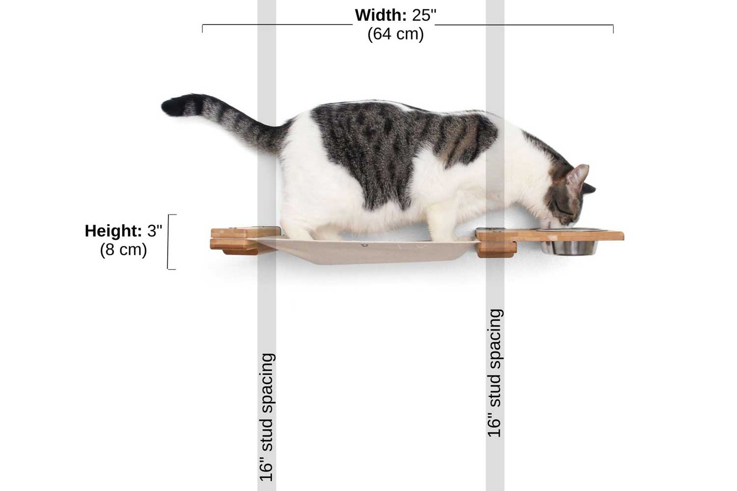 Dog Proof Cat Feeder - Wall-Mounted - Raised by Catastrophic Creations