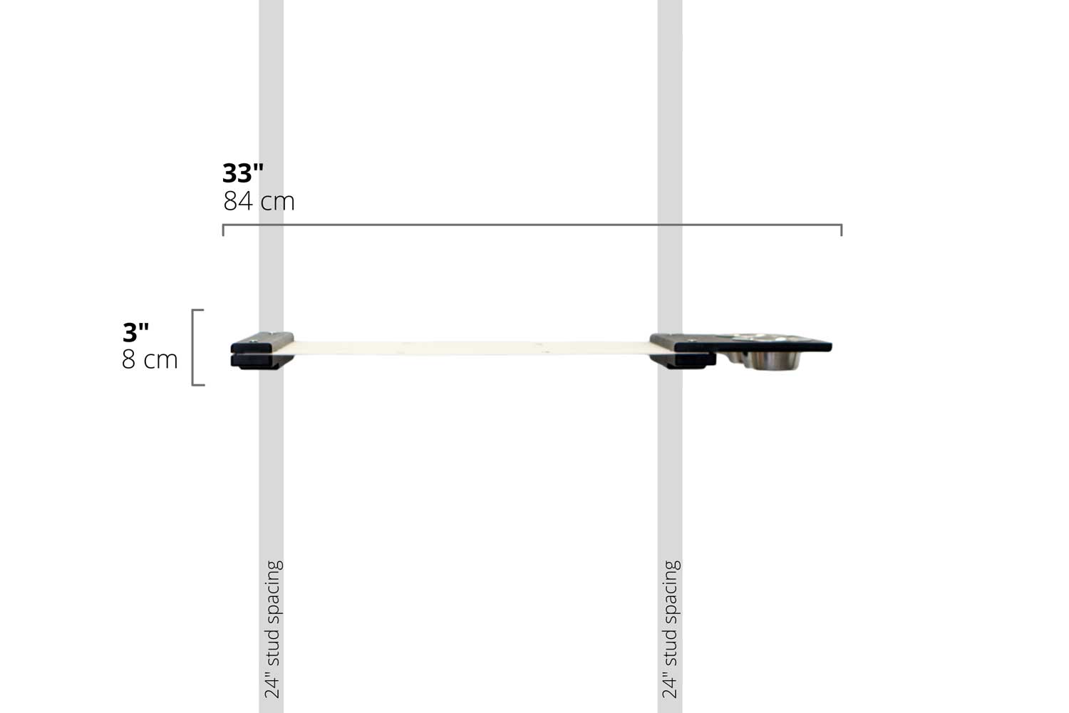 Dog Proof Cat Feeder - Wall-Mounted - Raised