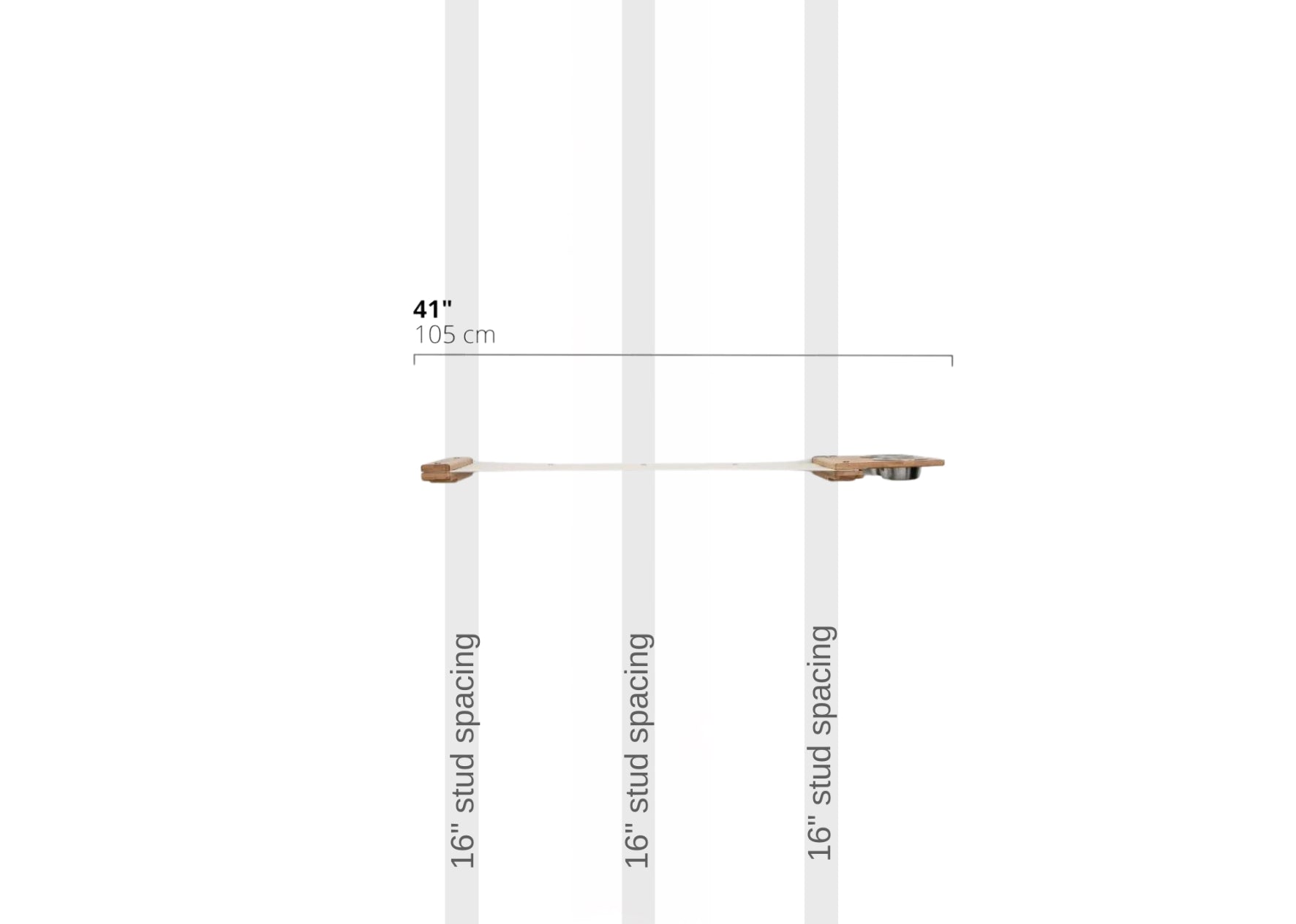 Dog Proof Cat Feeder - Wall-Mounted - Raised