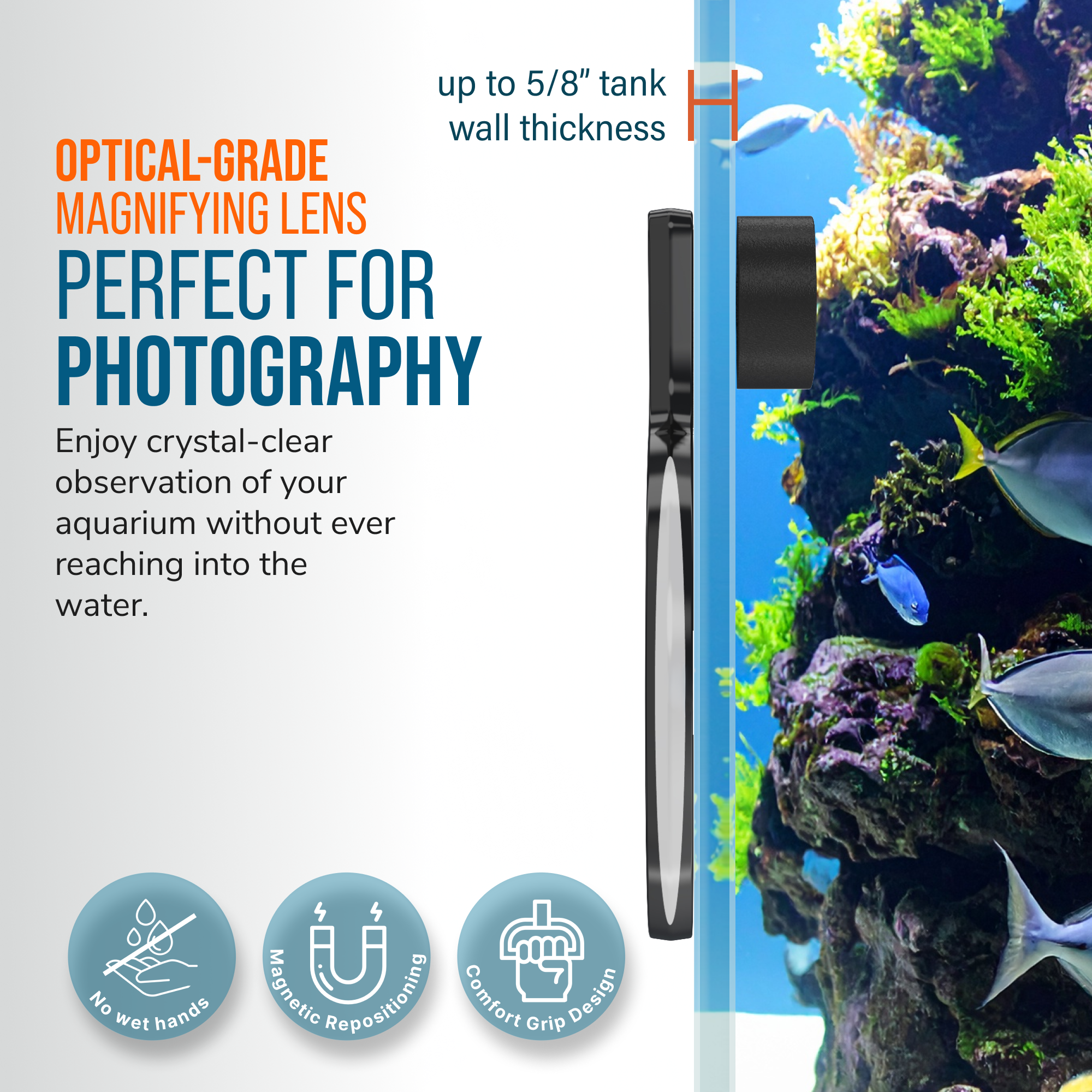 DeepSee Viewer Black 4" by Flipper Aquarium Products