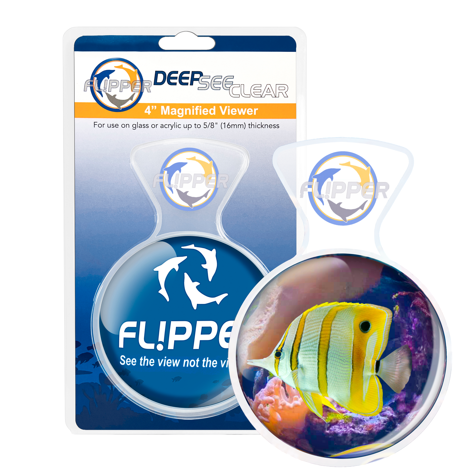 DeepSee Viewer Clear 4" by Flipper Aquarium Products