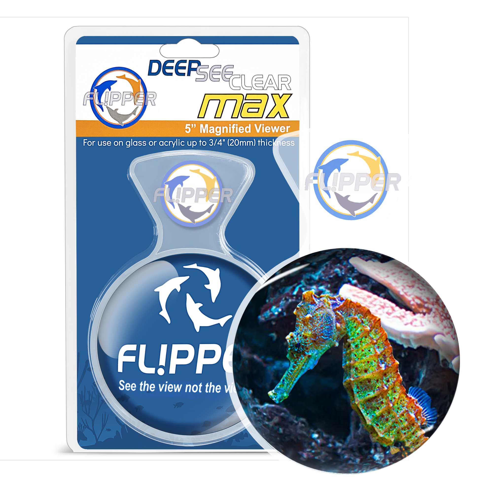 DeepSee Viewer Clear Max 5" by Flipper Aquarium Products