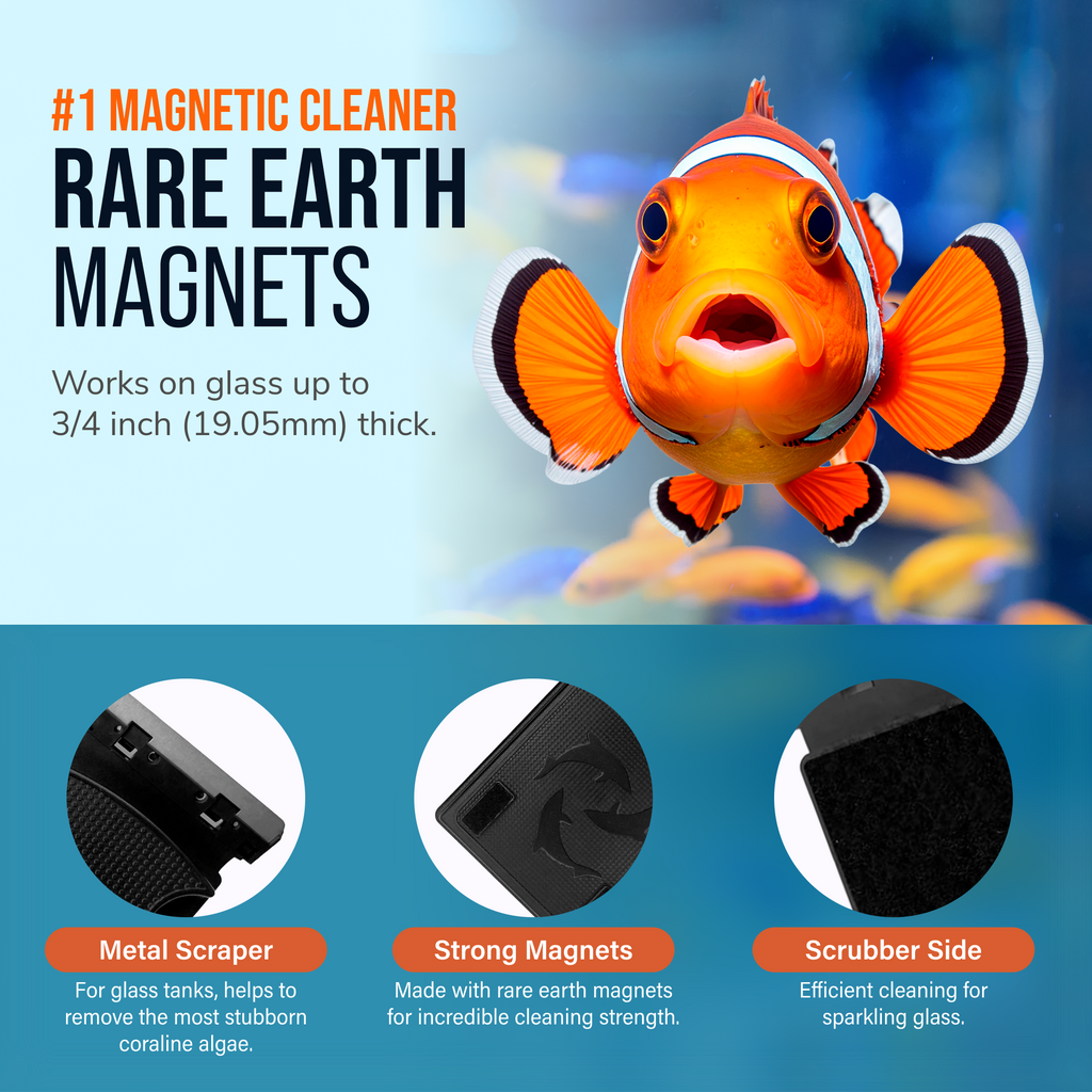 Flipper MAX FLOAT 2 in 1 Magnetic Aquarium Algae Cleaner by Flipper Aquarium Products