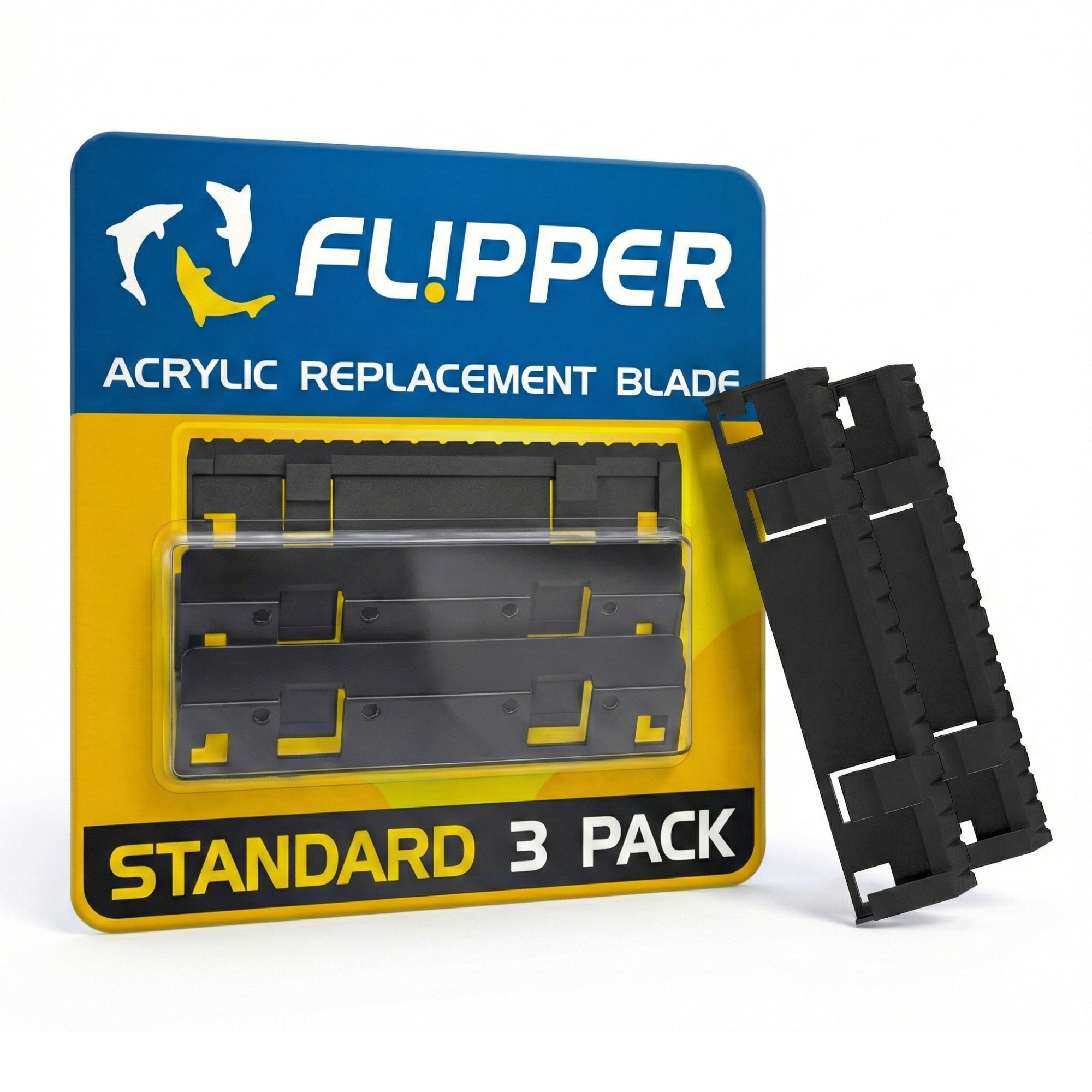 Flipper Standard ABS Replacement Blades 3 Pack - Acrylic Tanks by Flipper Aquarium Products