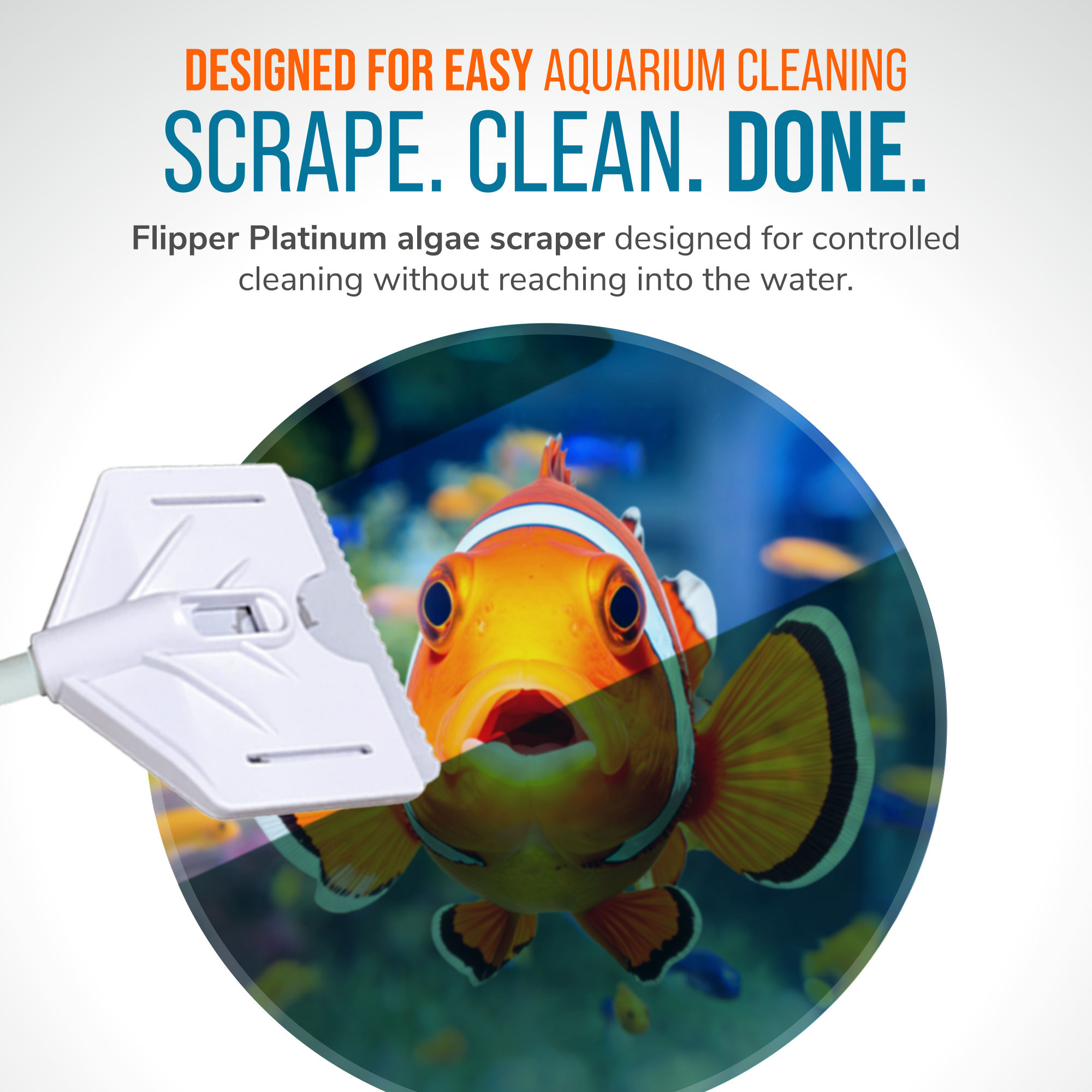 Flipper Platinum Aquarium Algae Scraper - 18" by Flipper Aquarium Products