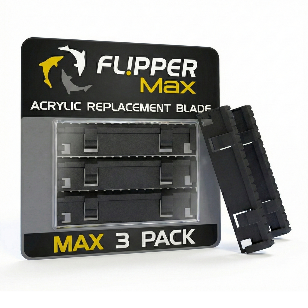 Flipper Max ABS Replacement Blades 3 Pack - Acrylic Tanks by Flipper Aquarium Products
