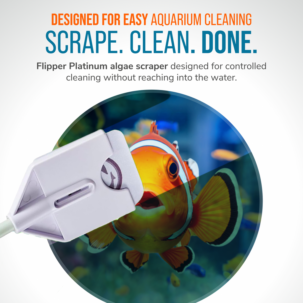 Flipper Platinum NANO Aquarium Algae Scraper 12" by Flipper Aquarium Products