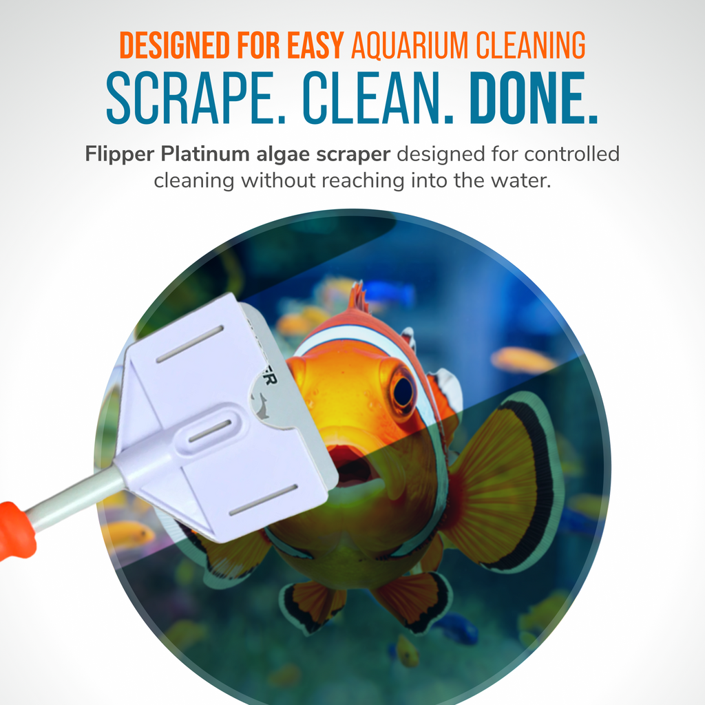 Flipper Platinum Aquarium Algae Scraper - 10" by Flipper Aquarium Products