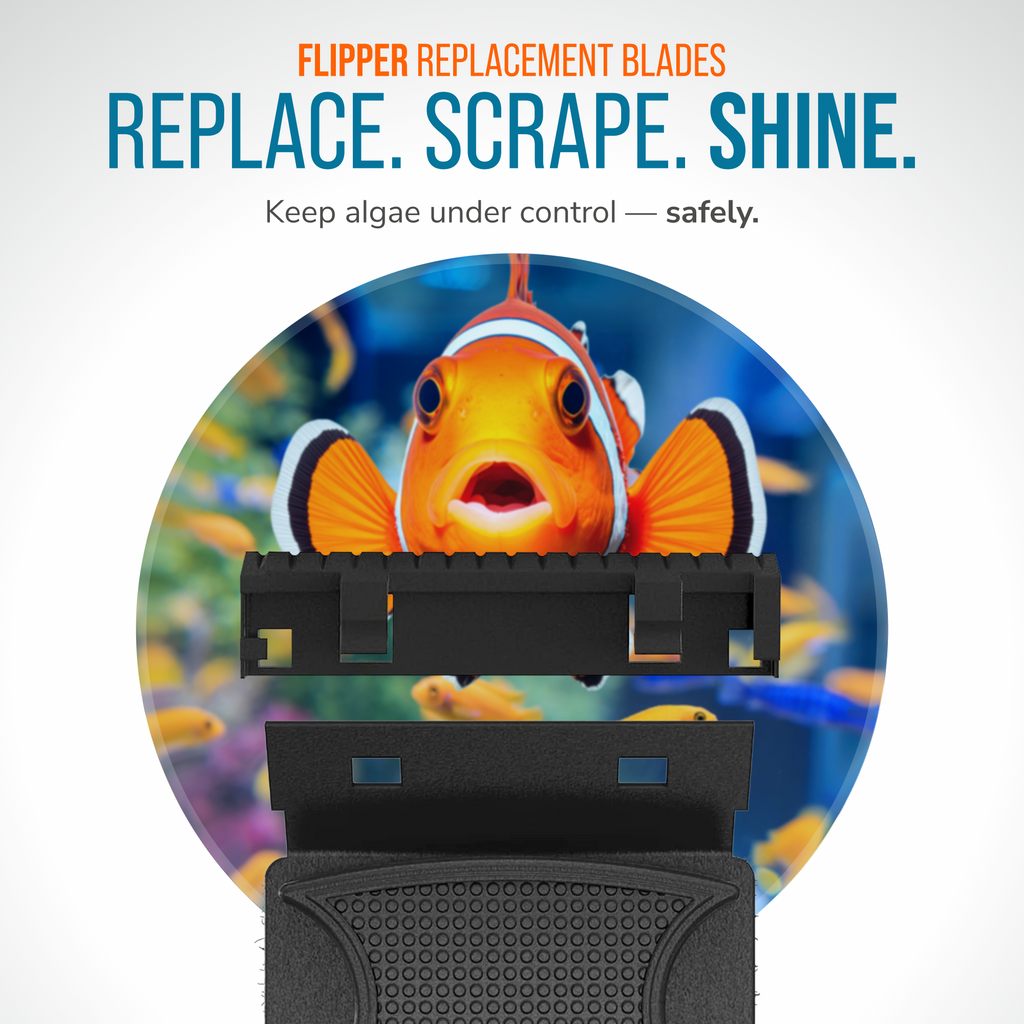 Flipper MAX ABS Replacement Blades Straight Edge 5 Pack - Acrylic Tanks by Flipper Aquarium Products