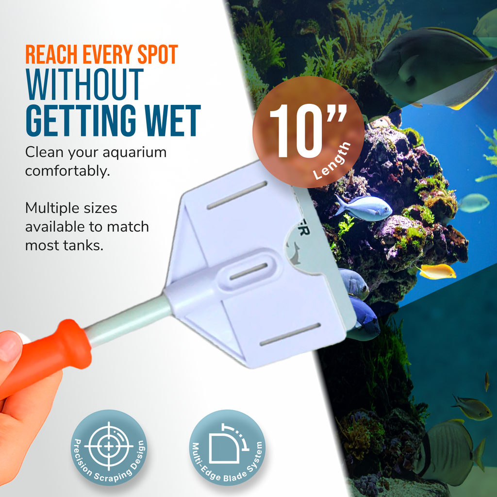 Flipper Platinum Aquarium Algae Scraper - 10" by Flipper Aquarium Products
