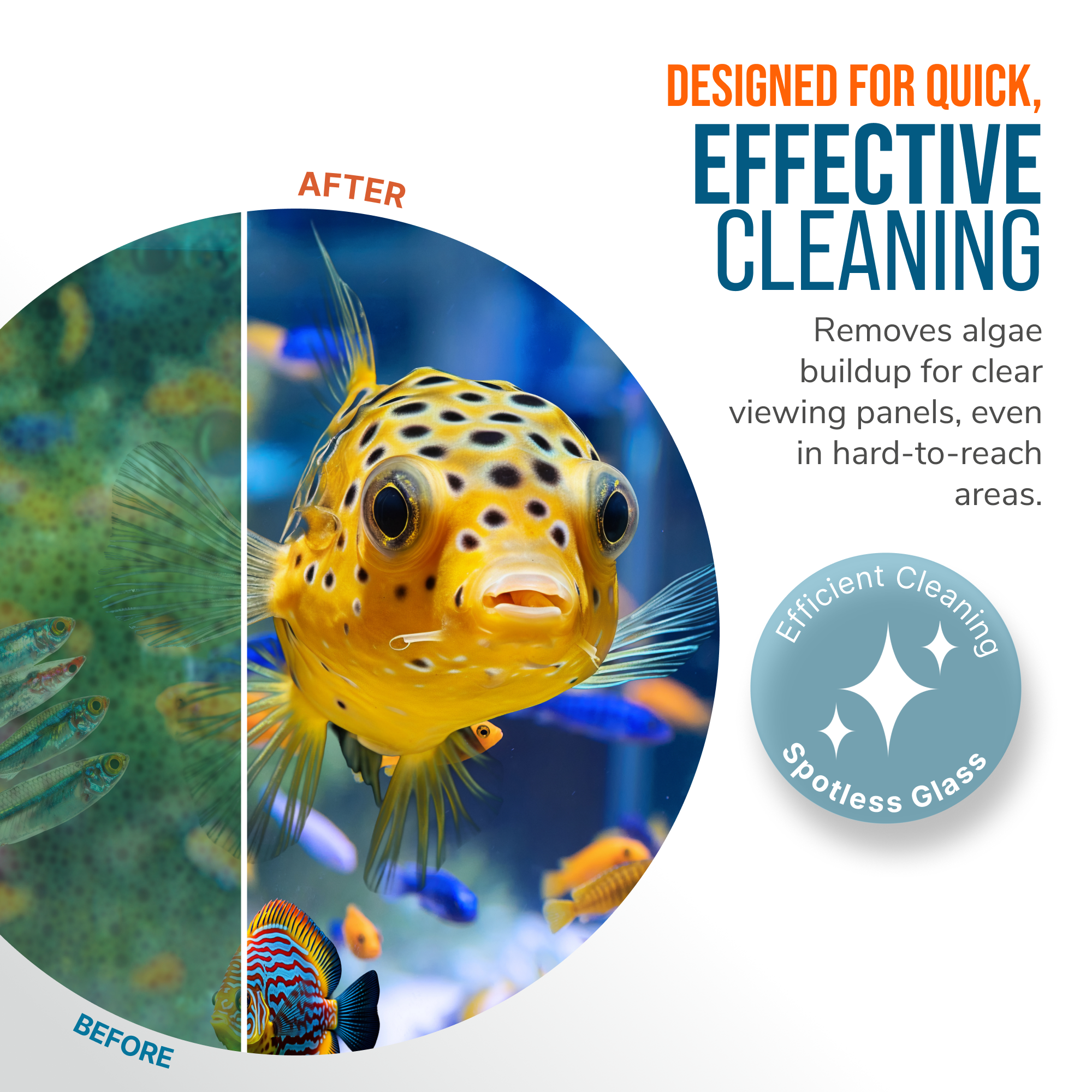 Flipper MAX ABS Replacement Blades Straight Edge 5 Pack - Acrylic Tanks by Flipper Aquarium Products