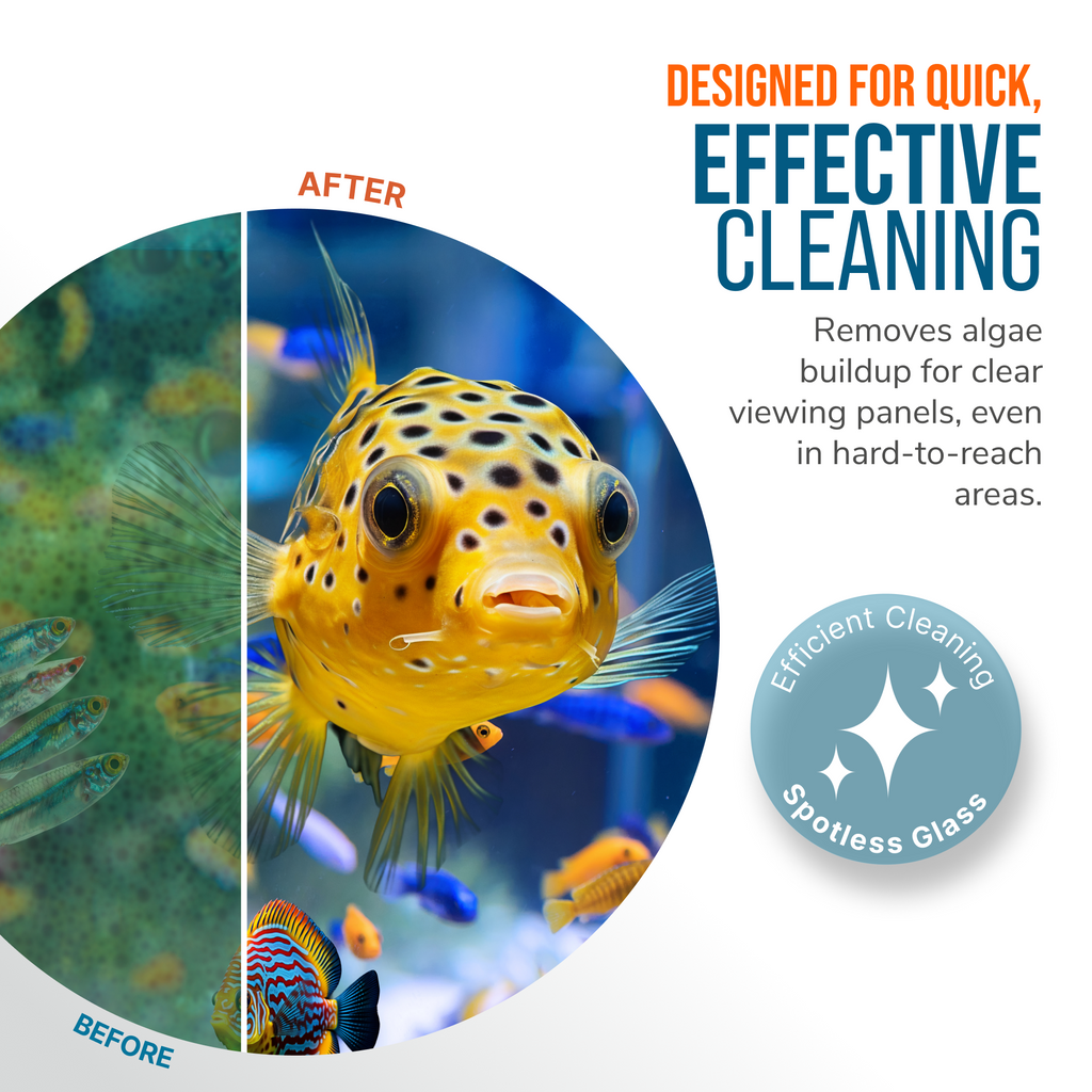 Flipper Pico Black 2-in-1 Aquarium Magnet Cleaner by Flipper Aquarium Products