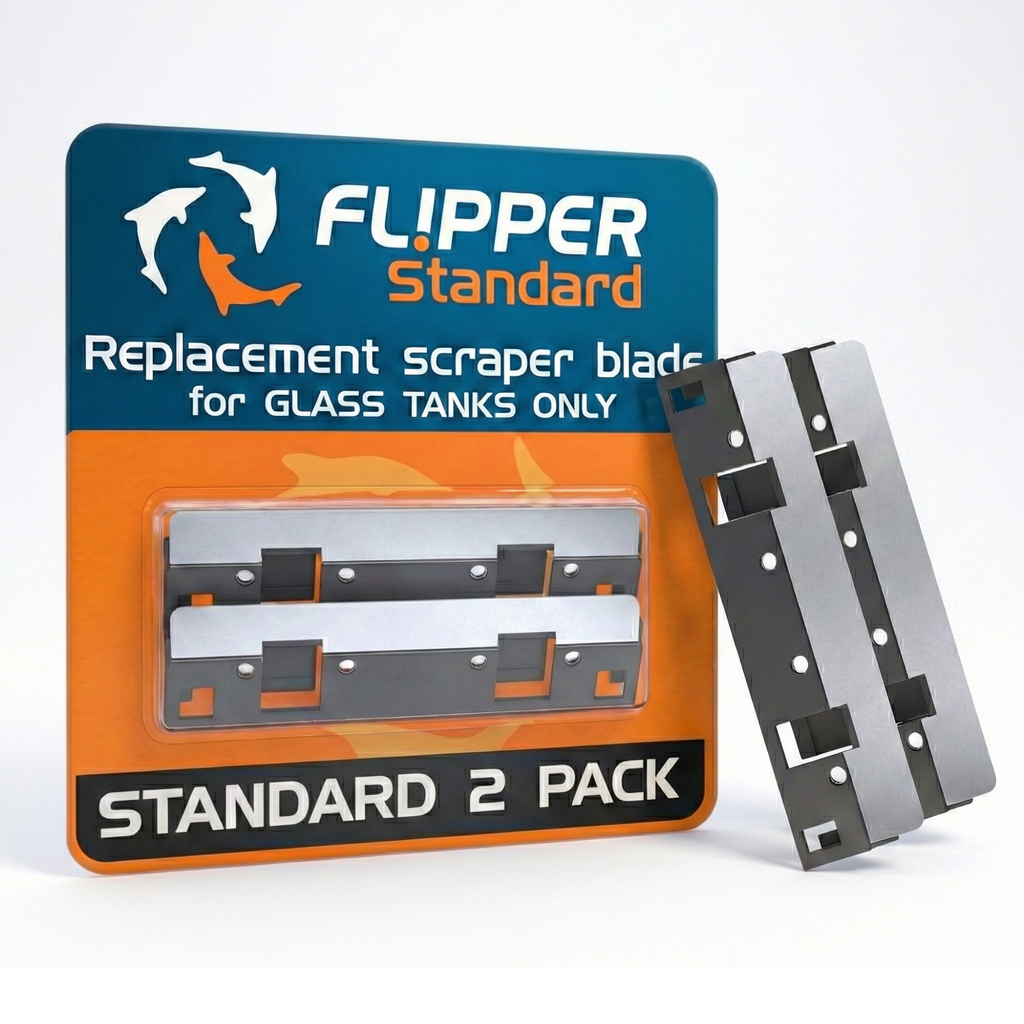 Flipper Standard Stainless Steel Replacement Blades 2 Pack by Flipper Aquarium Products
