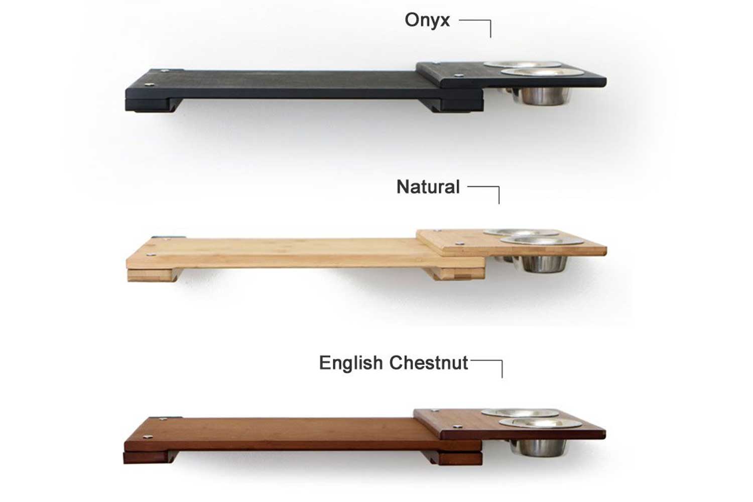 Wall Mounted Cat Feeding Shelf by Catastrophic Creations
