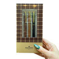 Favorite Memories 3 Piece Pen Set | Father's Day Dad Gift For Him | Set Of 3 Giftable Pens in Plaid Box | Refillable by The Bullish Store