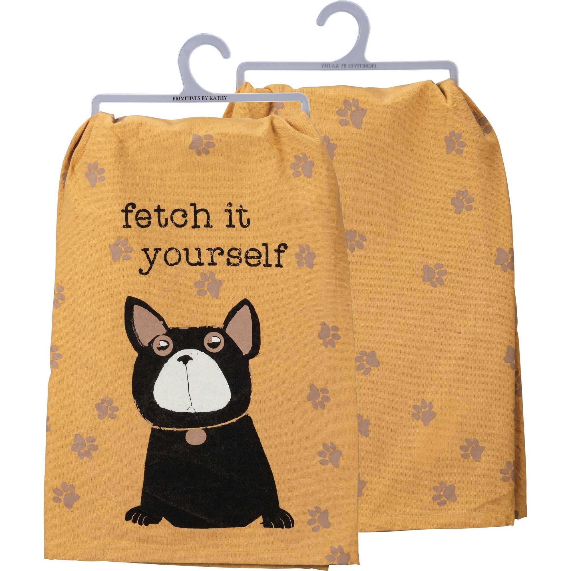 Fetch It Yourself Dog Lover Dish Cloth Towel | 28" Square by The Bullish Store