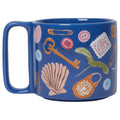 Finders Keepers Ceramic Studio Midi Mug | Cobalt Blue Coffee Tea Cup | 11 oz by The Bullish Store