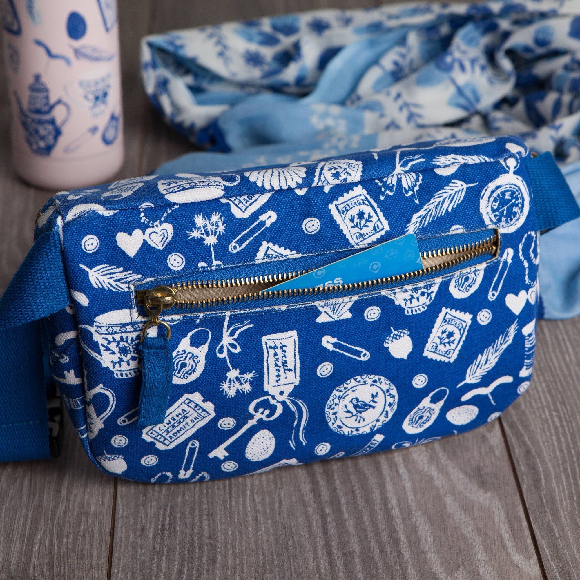 Finders Keepers Cotton Canvas Hip Bag | Adjustable Strap Waist Belt Bag Fanny Pack by The Bullish Store