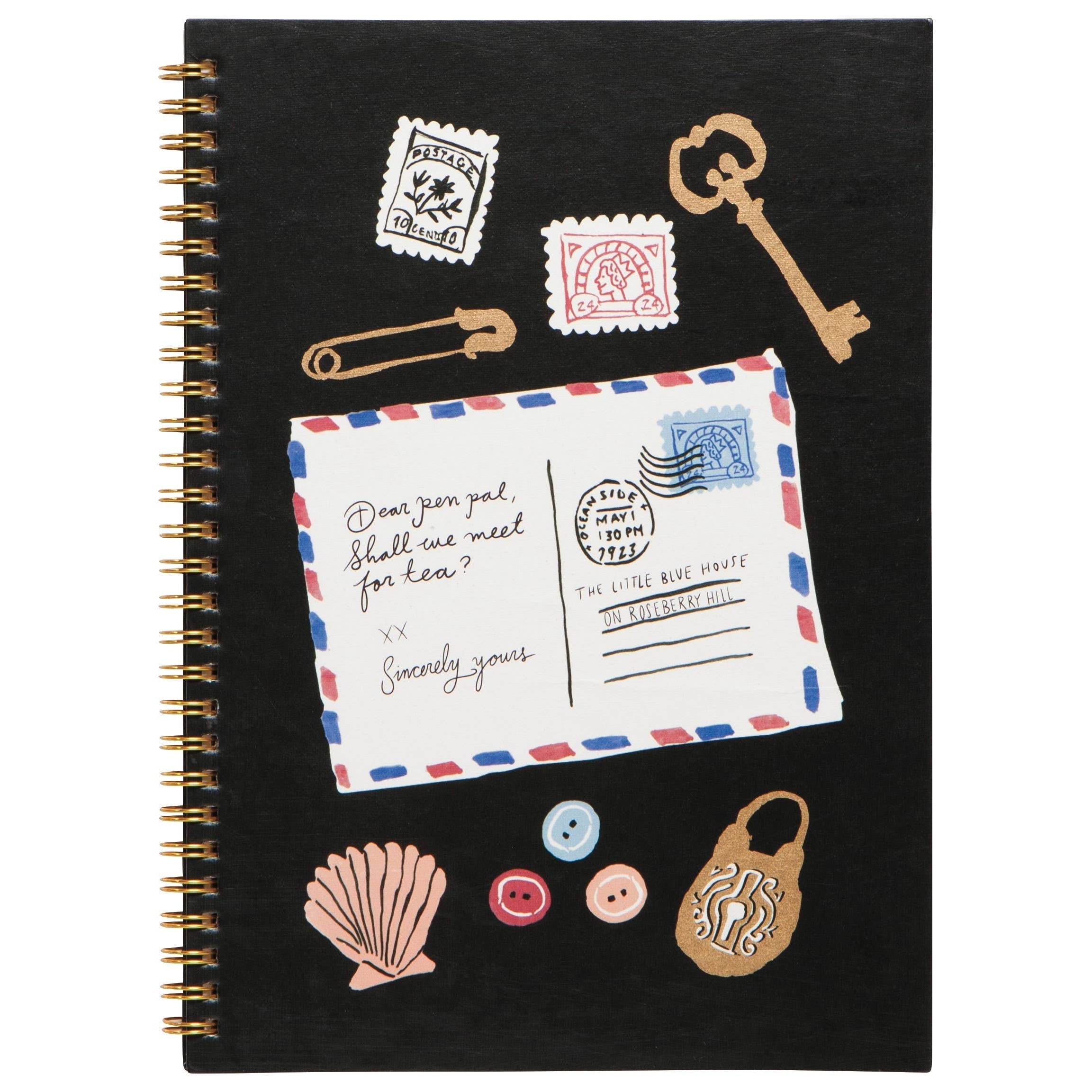 Finders Keepers Ring Bond Hardcover Notebook | Spiral Lined Journal | 144 Lined Pages by The Bullish Store