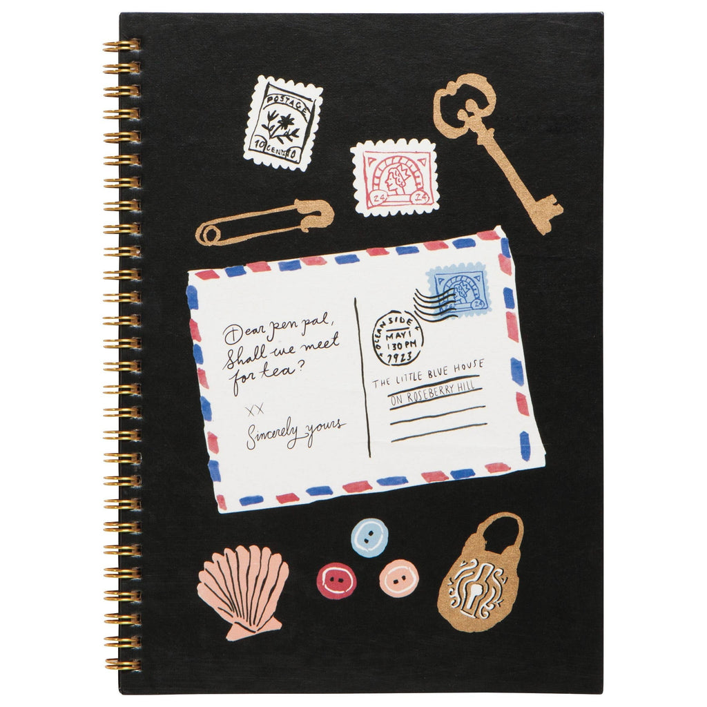 Finders Keepers Romantic Hardbound Spiral Journal | 144 Lined Pages by The Bullish Store