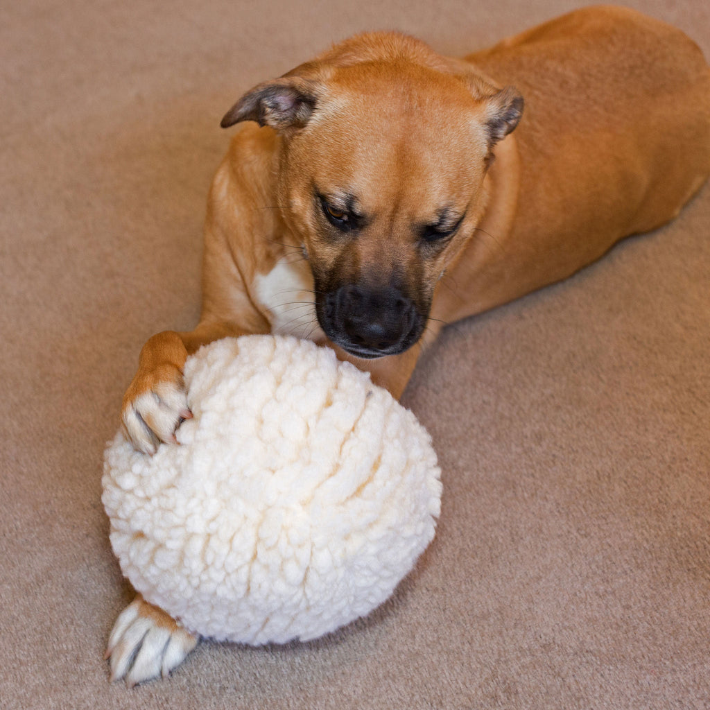 HuggleFleece® Plush Ball Dog Toy by HuggleHounds
