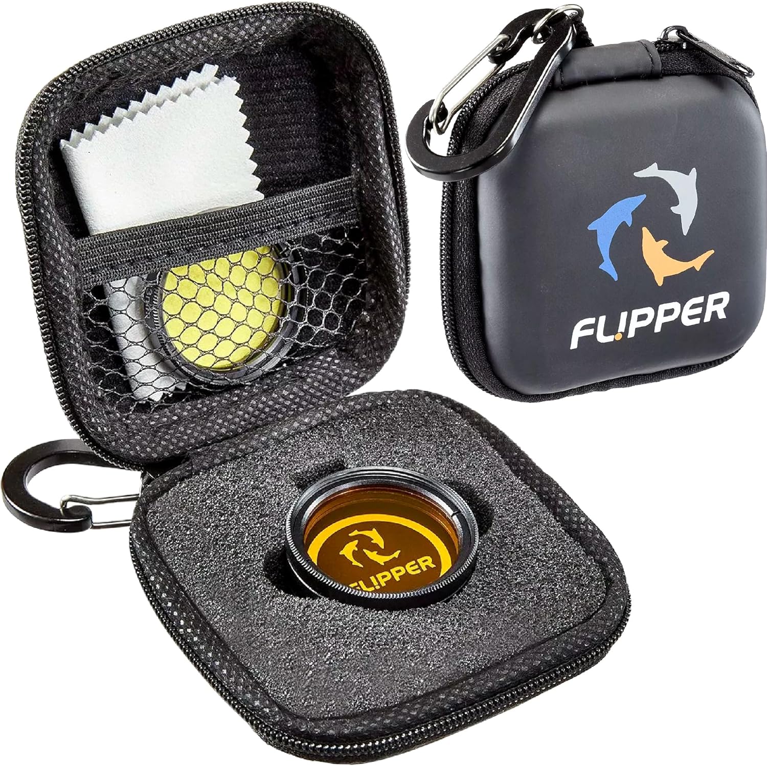 Flipper Flip-Kick Phone Filter Aquarium Reef Lens with Orange and Yellow Lenses by Flipper Aquarium Products