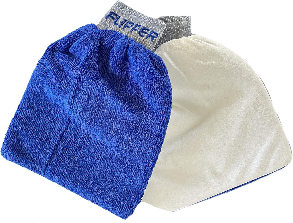 Flipper 2-in-1 Microfiber Aquarium Cleaning Mitt 2 Pack by Flipper Aquarium Products