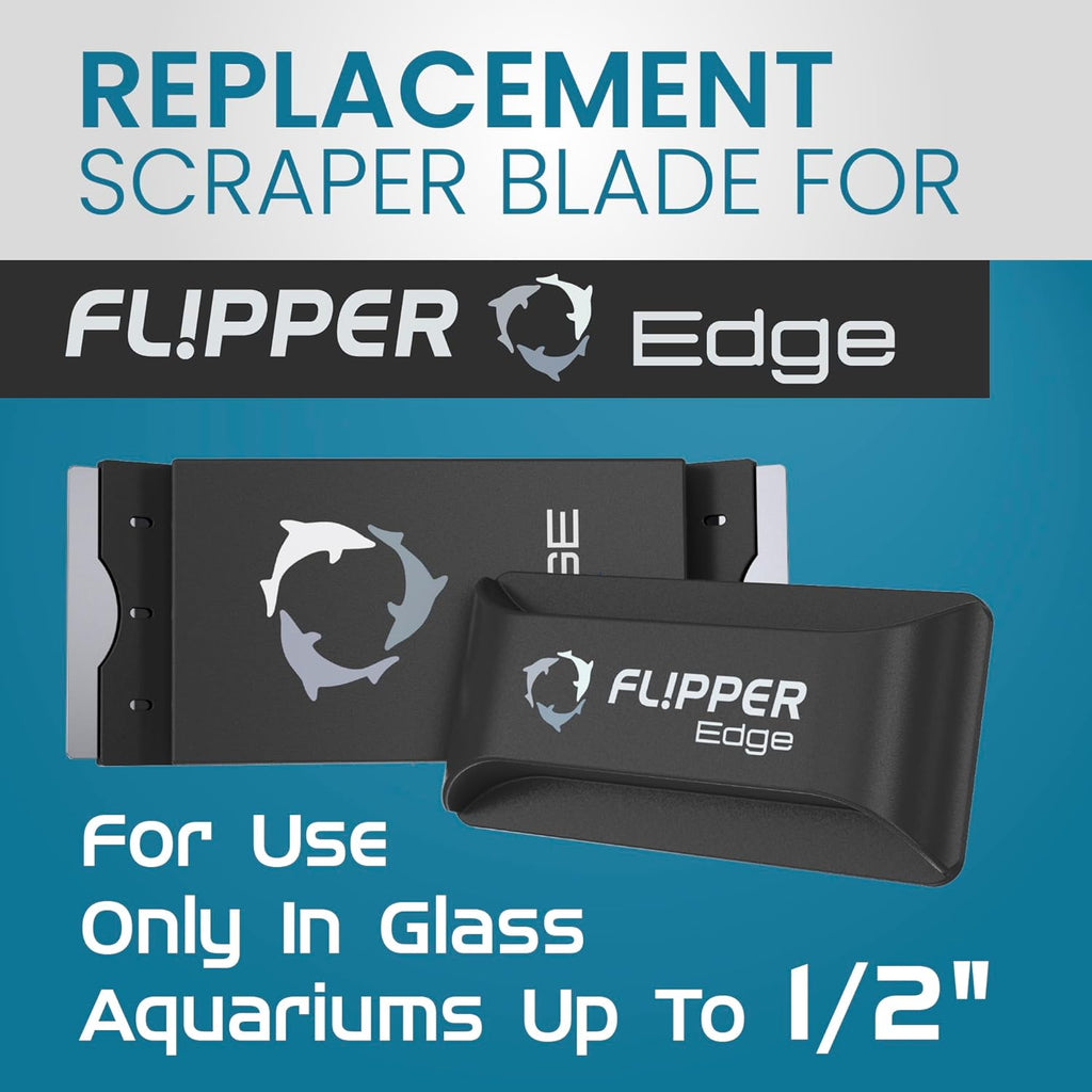 Flipper Edge Standard Stainless Steel Replacement Blades 4 Pack by Flipper Aquarium Products