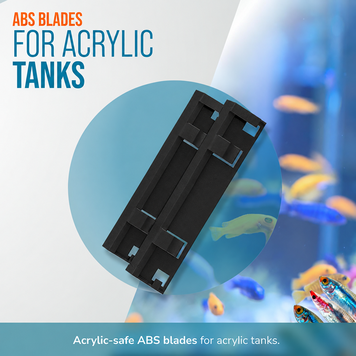 Flipper Max ABS Replacement Blades 3 Pack - Acrylic Tanks by Flipper Aquarium Products