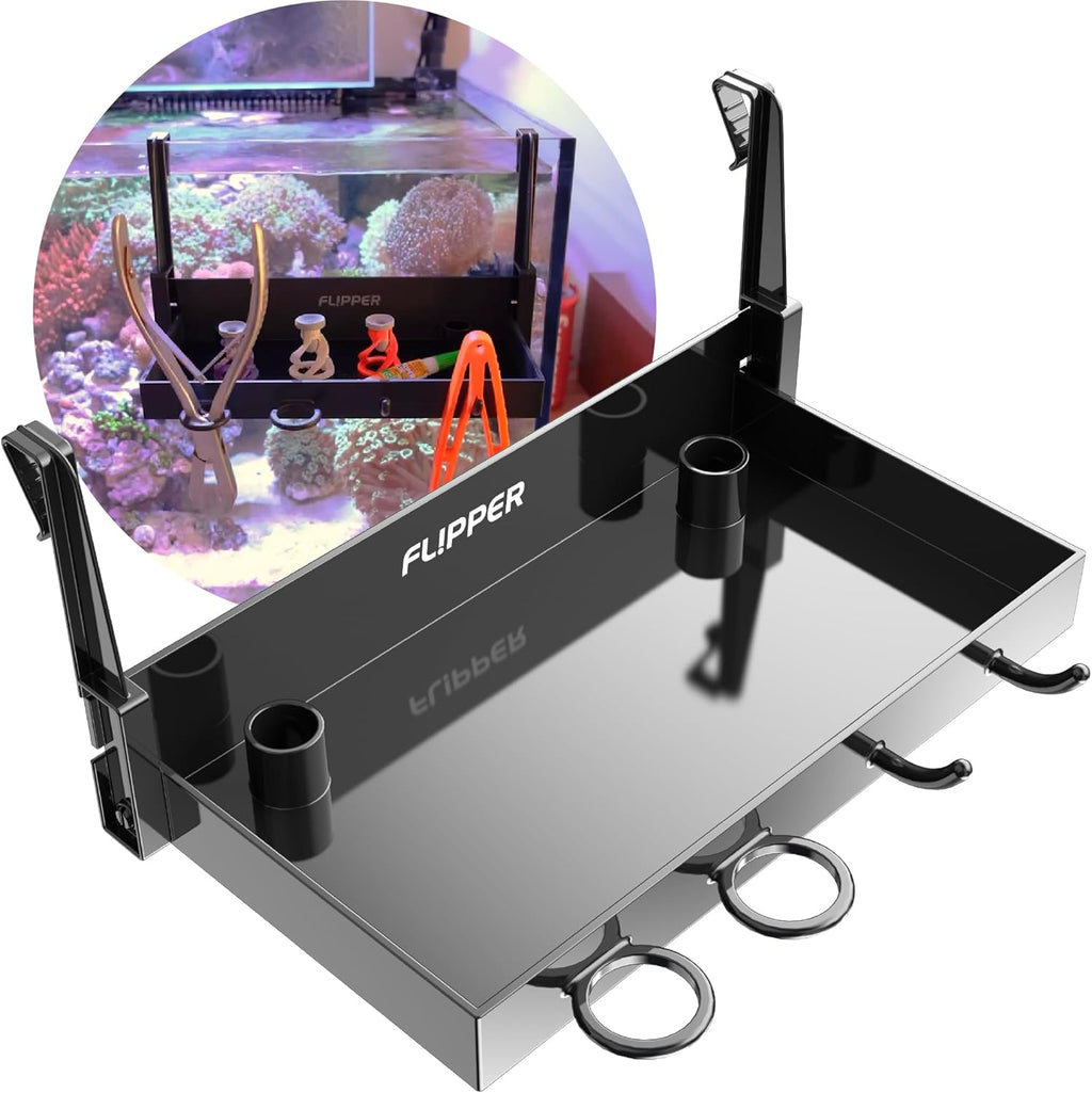 Flipper Tank Buddy Workspace and Utility Tray for Rimless Aquariums by Flipper Aquarium Products