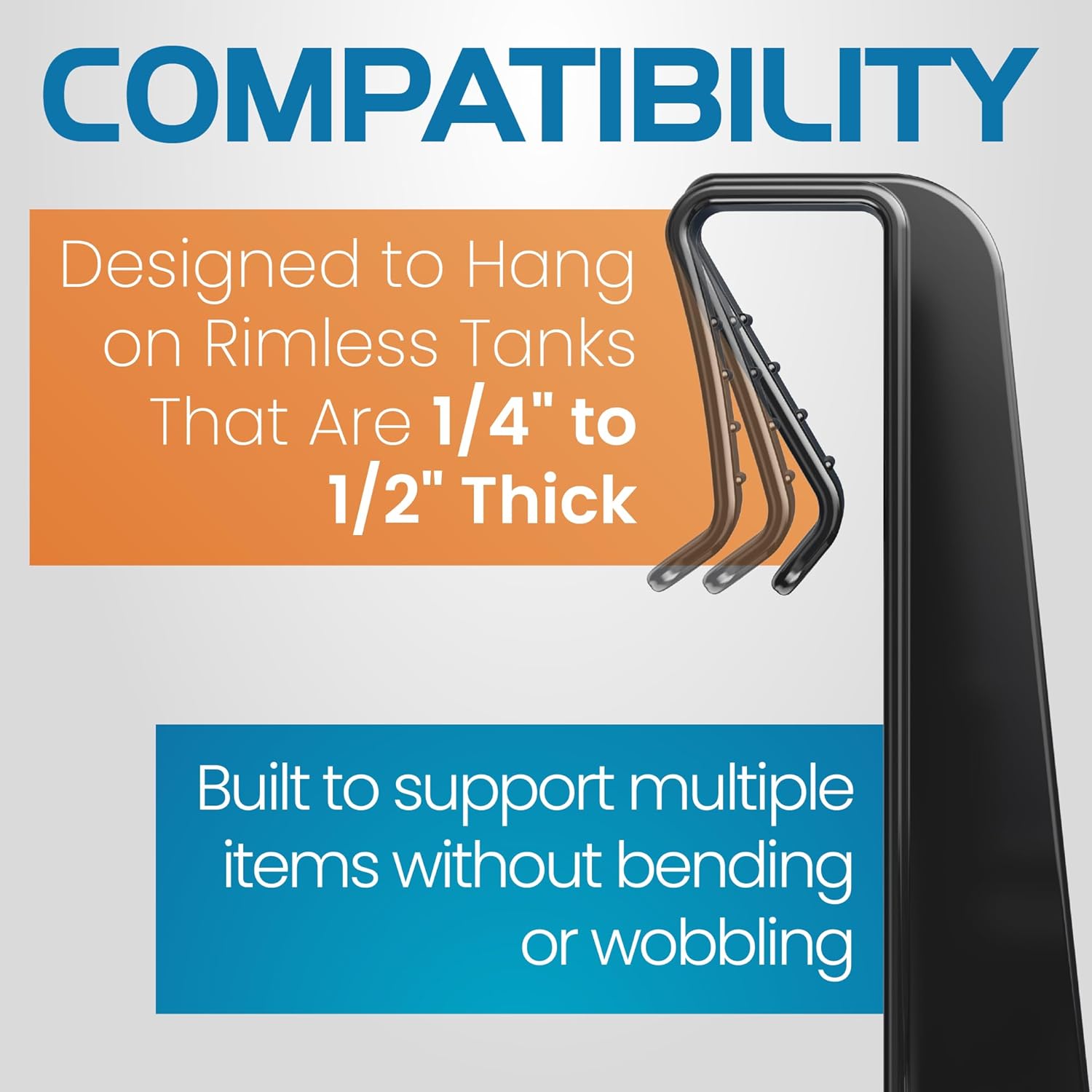 Flipper Tank Buddy Workspace and Utility Tray for Rimless Aquariums by Flipper Aquarium Products