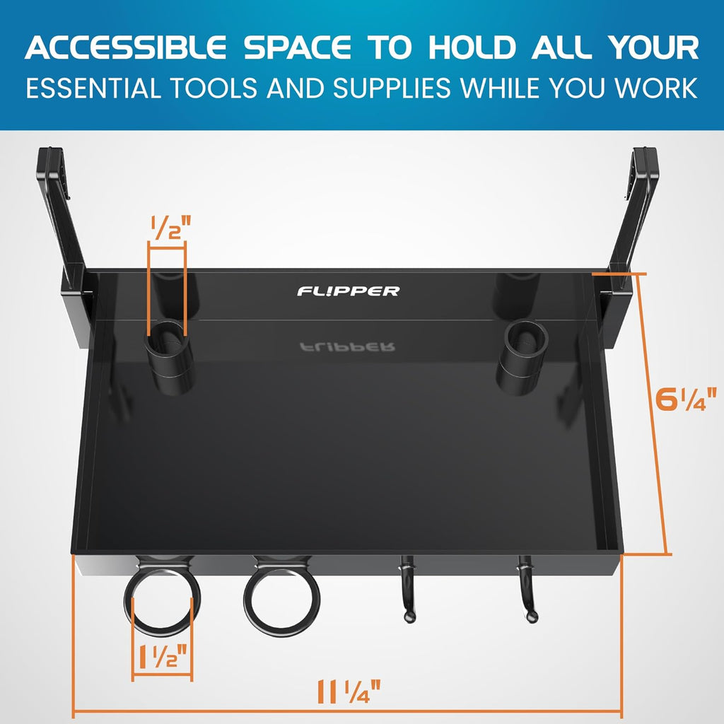 Flipper Tank Buddy Workspace and Utility Tray for Rimless Aquariums by Flipper Aquarium Products