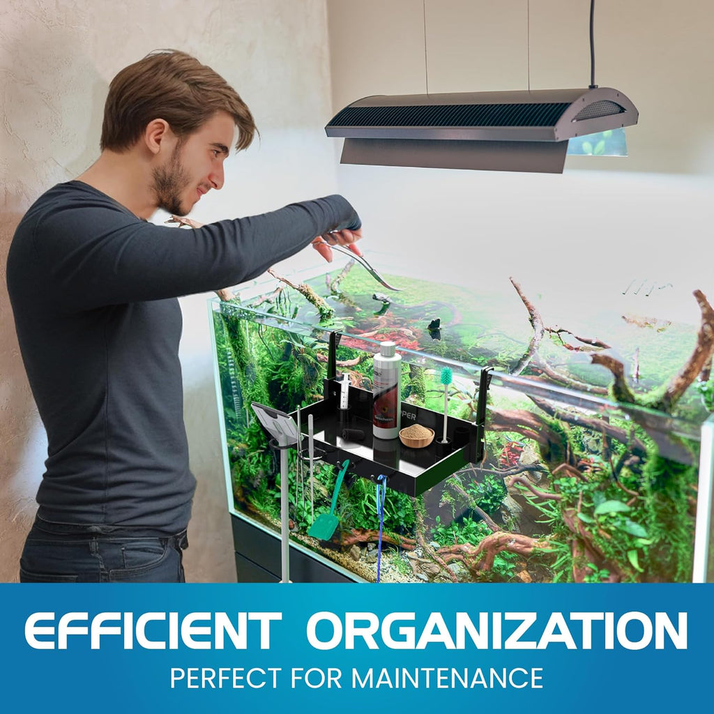 Flipper Tank Buddy Workspace and Utility Tray for Rimless Aquariums by Flipper Aquarium Products