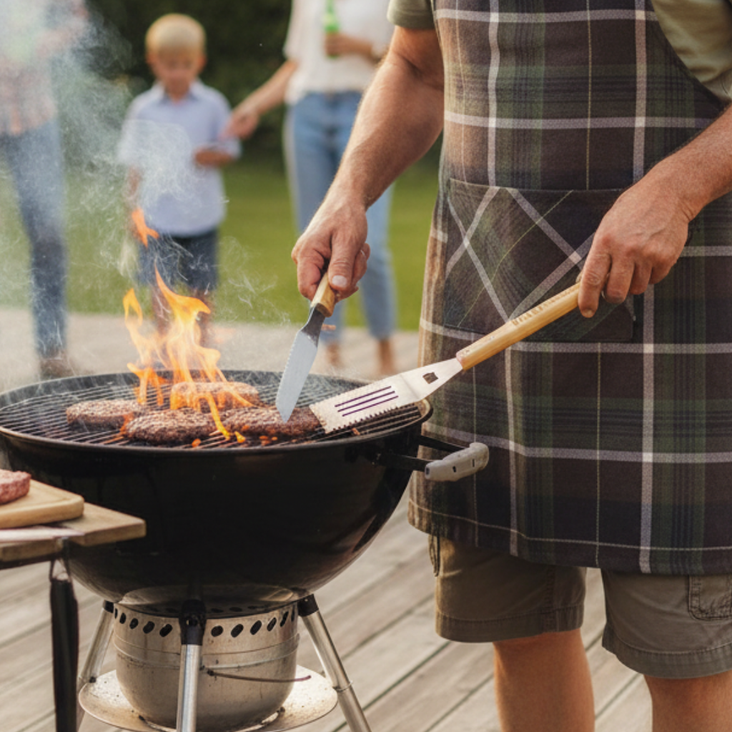 Flippin' Awesome Dad Grill Spatula | Bamboo Handle BBQ Grilling Tool Turner | Father's Day Gift by The Bullish Store