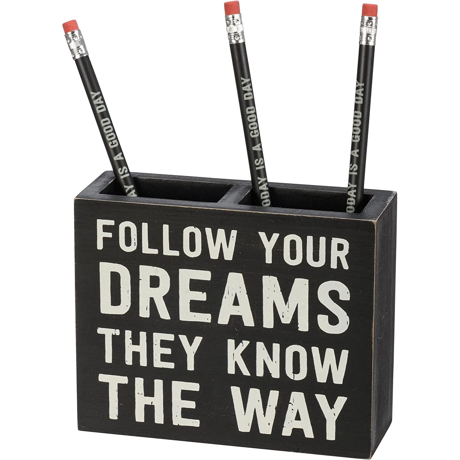 Follow Your Dreams Stationery Gift Set | Giftable | Notebooks, Pencils, Pen Holder by The Bullish Store