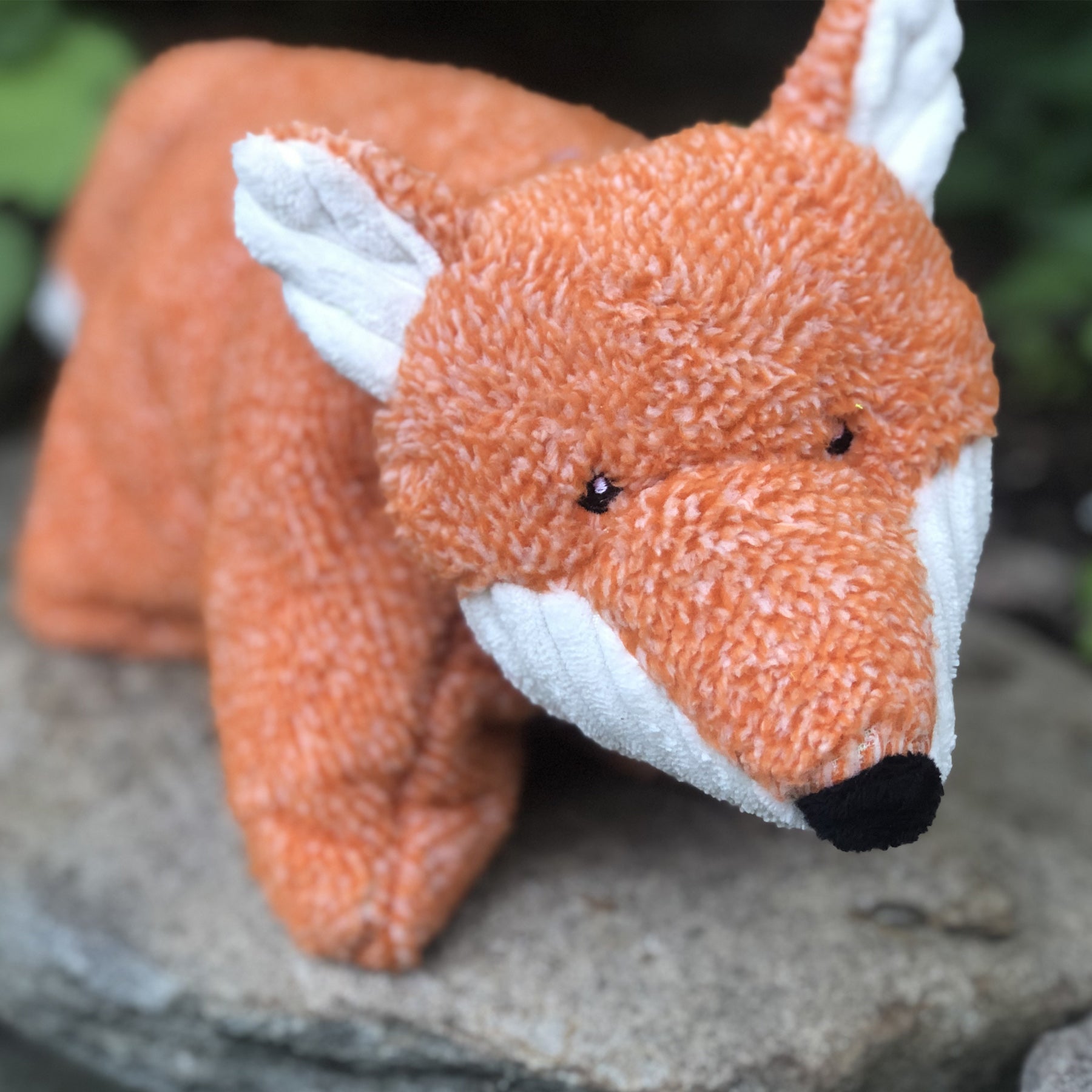 Squooshie™ Fox Plush Dog Toy by HuggleHounds