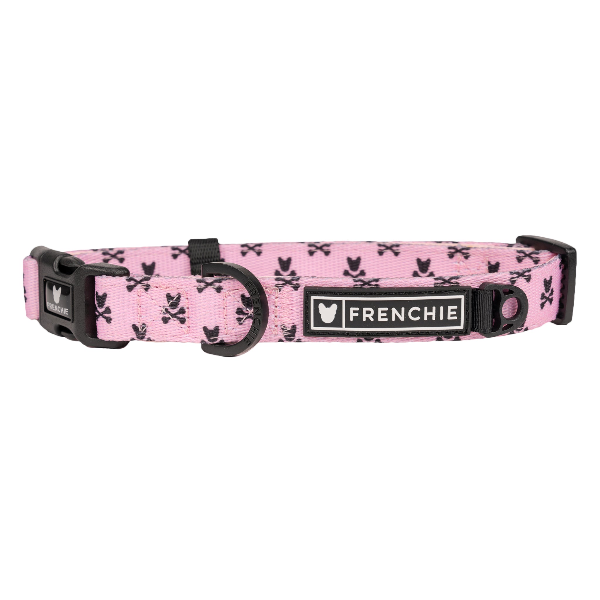 Frenchie Comfort Collar - Pink Bad to the Bone by Frenchie Bulldog