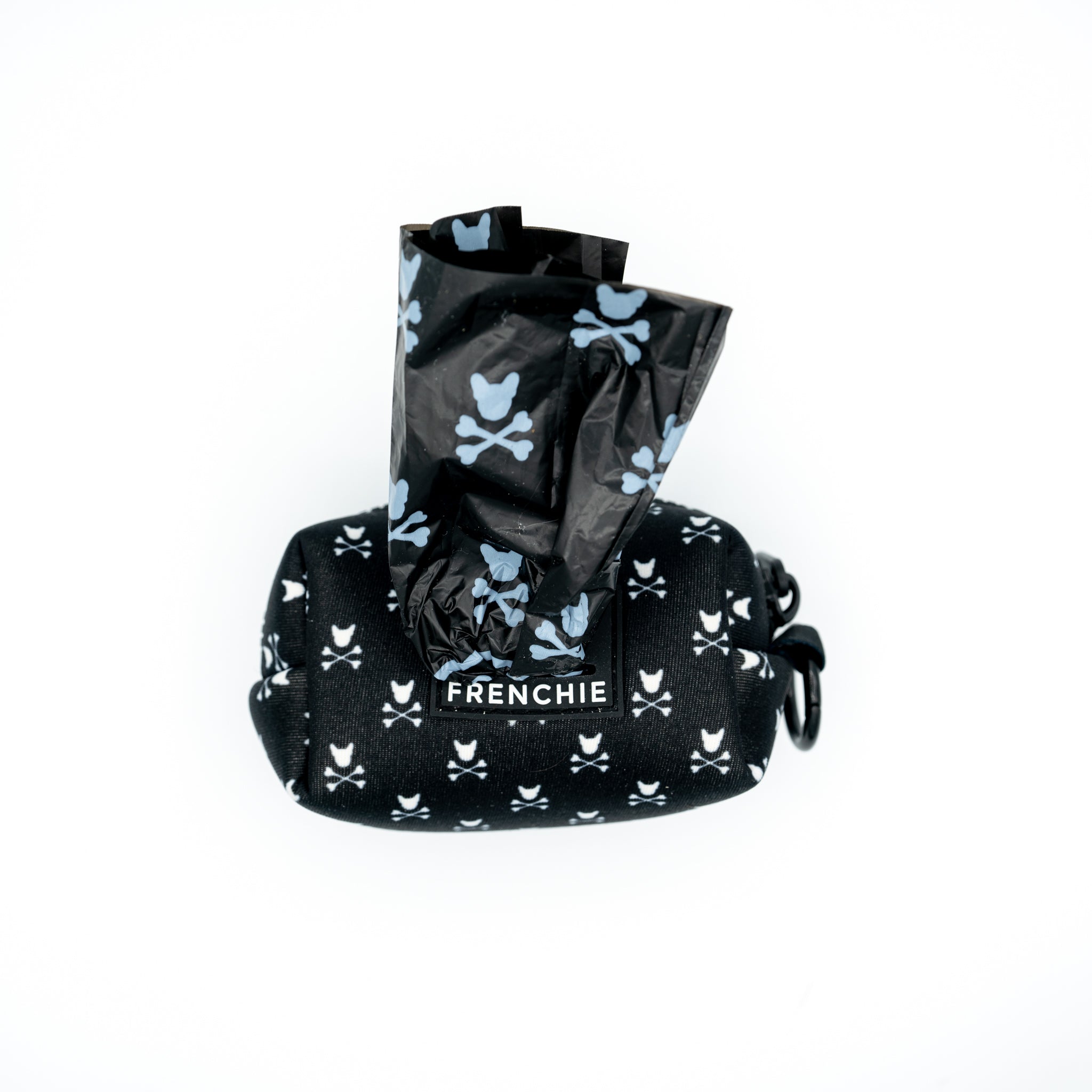 Frenchie Poo Bag Holder - Bad to the Bone by Frenchie Bulldog