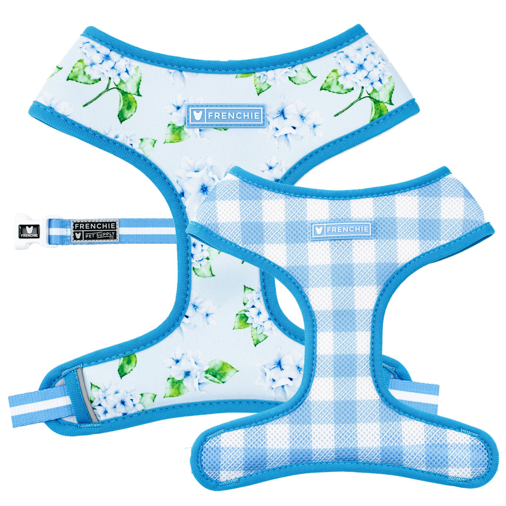Frenchie Duo Reversible Harness - Hydrangea by Frenchie Bulldog