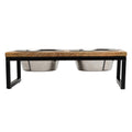 Wood & Metal Elevated Feeder by GF Pet.us